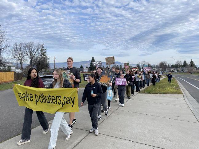 Local students participate in national climate walkout